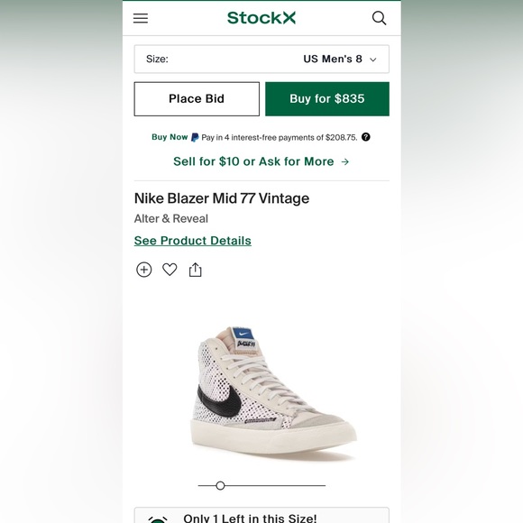 Nike Blazer Mid 77 Vintage Alter & Reveal - Picture 10 of 12